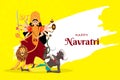 happy navratri concept illustration