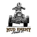 ATV Racing extreme sport t shirt design