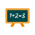 Blackboard icon. School education learning and knowledge theme. Blackboard icon vector isolated on white background Royalty Free Stock Photo