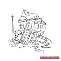 vector of earthquake disaster