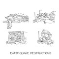 vector of earthquake disaster