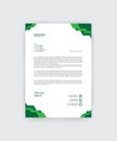 Professional and minimalist corporate letterhead template design