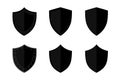 vector large collection of shield icons and symbols