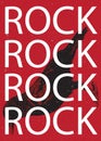 Rock theme poster for bedroom decoration, metal rough rock and roll