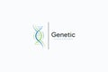 Genetic Logo Business Science Medical Health Research Sign Symbol