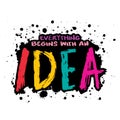 Everything Begins With An Idea. Inspiring Creative Motivation.