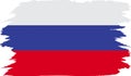 Vector russia day banner with realistic flag background Royalty Free Stock Photo