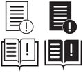 Instruction Icon Logo, User Manual Icon