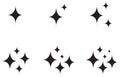 Sparkle star icon set