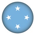 Micronesia Flag Round Shape Vector