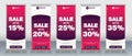 abstract sale business roll up banners