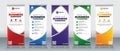 abstract business roll up banners