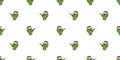 cactus seamless pattern christmas santa claus hat vector candy cane Desert flower cartoon Royalty Free Stock Photo