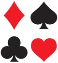 Suit deck of playing cards