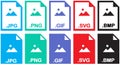 JPG, PNG, GIF, SVG, BMP files