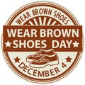 PrintWear Brown Shoes Day