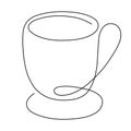 Vector illustration of cup of tea or coffe