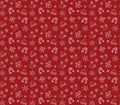 Red Christmas repeating pattern