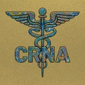 CRNA Nurse, Medical symbol caduceus nurse practitioner CRNA vector, coloring medical symbol