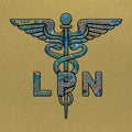 LPN Nurse, Medical symbol caduceus nurse practitioner LPN vector, coloring medical symbol