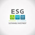 ESG Environmental Social Governance Sustainable Investment Infographic