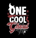 one cool ghoul graphic shirt quotes, halloween groovy graphic design cool ghoul saying Royalty Free Stock Photo