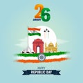 India Republic Day is celebrated on January 26th