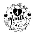 Baby Milestones Design For Printable Posters, Cards, invitations or T-shirt designs