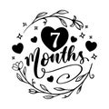 Baby Milestones Design For Printable Posters, Cards, invitations or T-shirt designs