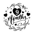 Baby Milestones Design For Printable Posters, Cards, invitations or T-shirt designs