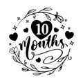 Baby Milestones Design For Printable Posters, Cards, invitations or T-shirt designs