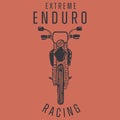 Extreme Enduro Racing Bike Graphic Royalty Free Stock Photo