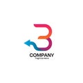 Professional and Modern Letter B Logo Design for Company Business