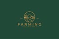 Nature Badge Logo Farm and Agricultural