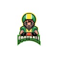 Football Logo Design, Mascot Logo Design Template for Sports Teams