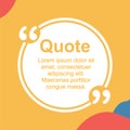 Quotes Frame Template Minimalist Design Royalty Free Stock Photo