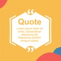 Quotes Frame Template Minimalist Design Royalty Free Stock Photo