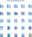 File and Folders Icon Designs