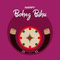 vector illustration of happy bihu festival