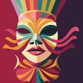 Carnival. Carnival mask. Design for poster. 2024. February 8.