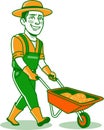 Male Gardener Work Character Icon Illustration Royalty Free Stock Photo