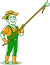 Male Gardener Work Character Icon Illustration Royalty Free Stock Photo