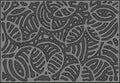 Stylish tile, monster in round shapes, tille pattern for 2d stencil. Fashionable ethnic authentic background. Vector