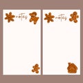 notes set cookies oven png jpeg illustration snowflakes