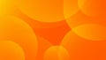 Simple abstract gradient orange background with circle shapes Royalty Free Stock Photo