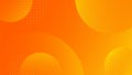 Simple abstract gradient orange background with circle shapes Royalty Free Stock Photo