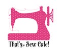 That\'s sew cute sewing quote icon