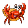 funny cartoon hermit crab smile Royalty Free Stock Photo