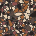 Marble terrazzo flooring. Seamless abstract venetian texture. Wall italian pattern. Vector Royalty Free Stock Photo