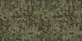 Abstract camouflage seamless dark green pattern. Camo background. Military print for design, wallpaper, textile. Vector Royalty Free Stock Photo